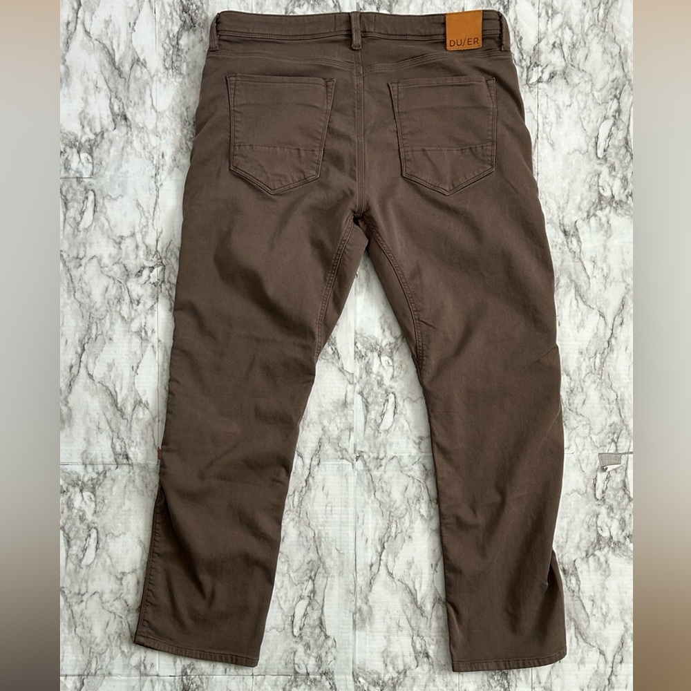 DU/ER DUER | men’s size 38 x 32 No Sweat Relaxed Fit Straight Leg pants - Picture 6 of 12